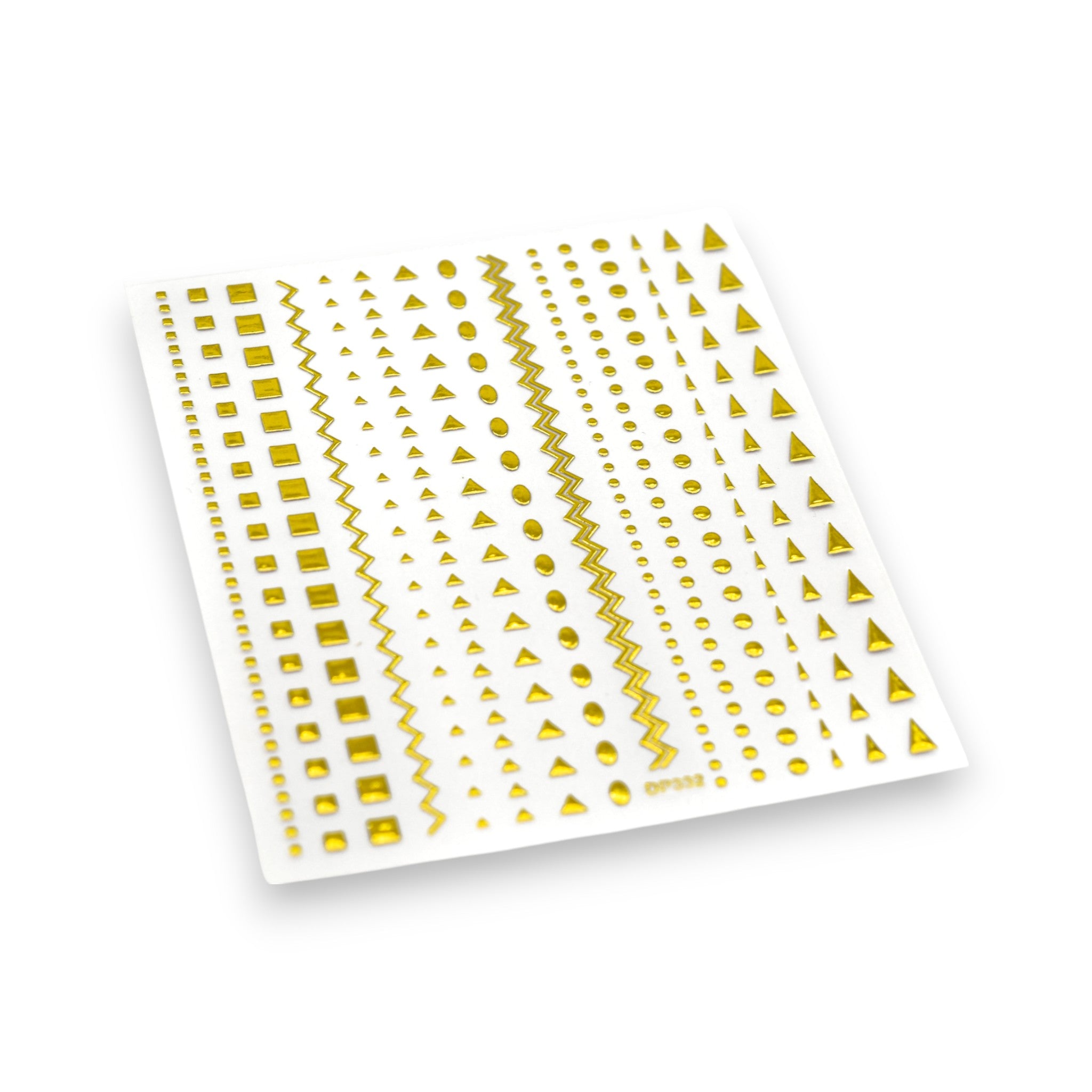 Mini Gold Geometric Shapes - Micro Stickers